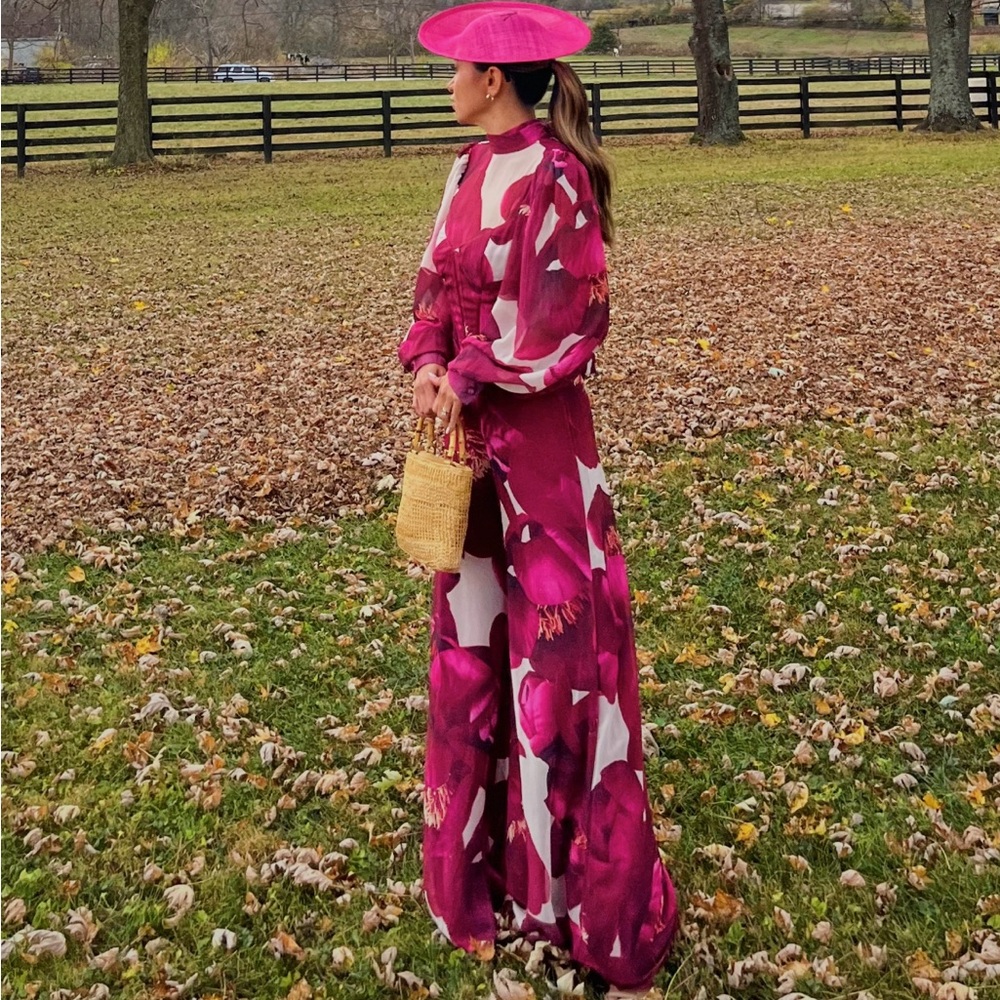 ASOS Long sleeve Floral Jumpsuit